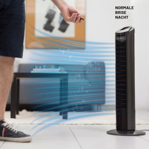 Taurus TF780 – Turmventilator , weiß Mit Fernbedienung grau