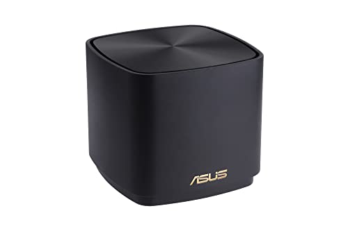 ASUS ZenWiFi XD4 Plus 2er Set AX1800 Whole-Home Mesh WiFi 6 System kombinierbarer Router (bis zu 306m² Abdeckung, AiMesh, AiProtection, Wandbefestigung, App Steuerung) schwarz