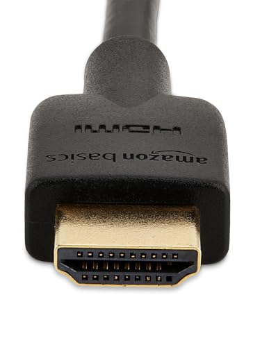 Amazon Basics HDMI-Kabel 1,8m, 4K@60Hz, 18 Gbit/s, 2er-Set, Schwarz