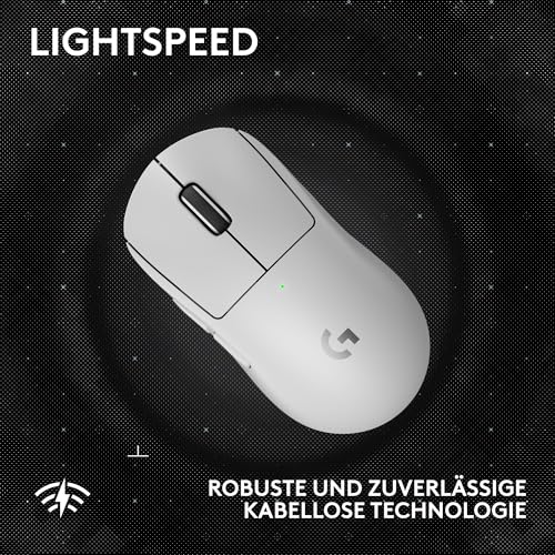 Logitech G PRO X SUPERLIGHT 2 SE kabellose Gaming-Maus | Für PC/Mac, 60 g Pro-Grade-Maus, 5 programmierbare Tasten, 44K-DPI-Sensor, 8.000 Hz Signalrate, USB-C-Ladefunktion - Weiß
