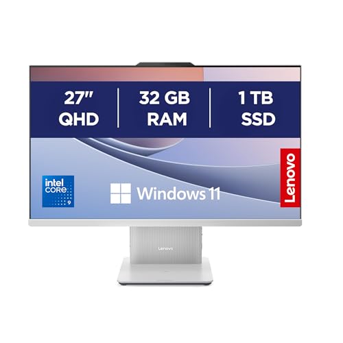 Lenovo IdeaCentre All-In-One | 27" QHD Display | Intel Core 9 | 32GB | 1TB | All in One|27" QHD Display|Intel Core 9 270H|32GB RAM|1TB SSD|Windows 11 |Grau|inkl. Maus und Tastatur| inkl. Webcam