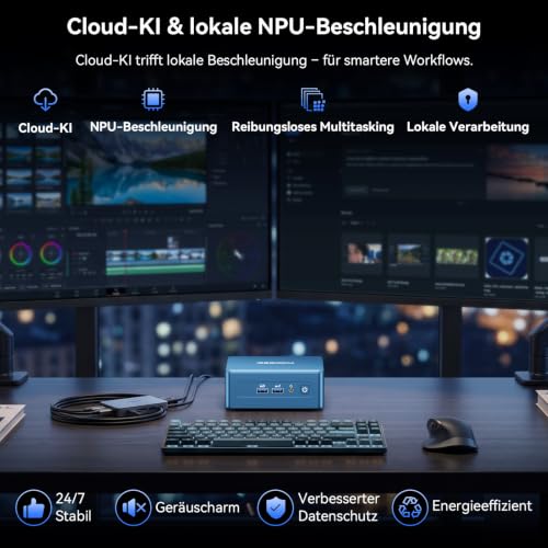 GEEKOM IT12 Mini PC Intel Core U5 125U (AI Boost), 16 GB DDR5 512 GB SSD
