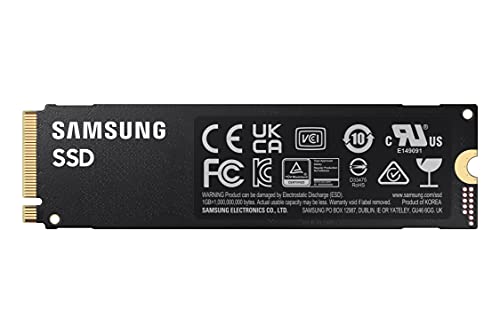 Samsung 980 PRO NVMe M.2 SSD, 1 TB, PCIe 4.0, 7.000 MB/s Lesen, 5.000 MB/s Schreiben, Interne SSD für Gaming und Videobearbeitung, MZ-V8P1T0BW
