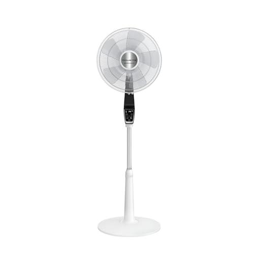 Rowenta Turbo Silence Extreme, Standventilator, leistungsstark, VU5690 | 14 Geschwindigkeitsstufen, 32 dB Silent Night Modus, Fernbedienung, Oszillation, höhenverstellbar, Farbe: Weiß