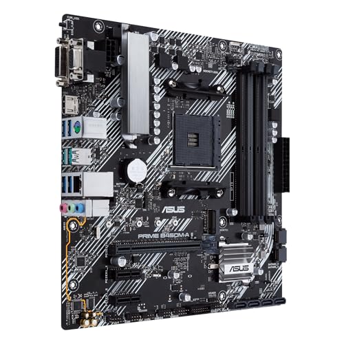 Asus Prime B450M-A II Mainboard Sockel AM4 | mATX, AMD Ryzen, DDR4-Speicher, M.2, SATA 6Gbit/s, USB 3.1 Gen 2 Typ-A. Aura Sync