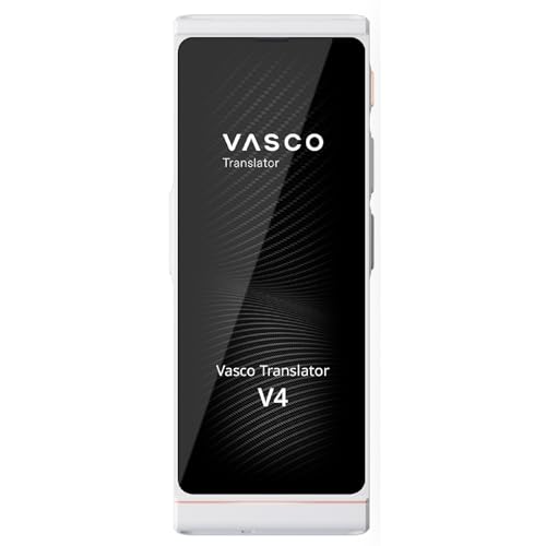 Vasco Translator V4 | Sprachübersetzer | Internet ohne Limit | Pearl White