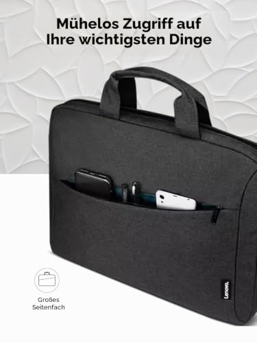 Lenovo [Tasche] 15,6 Zoll Casual Topload Laptop Tasche T210 (wasserabweisend), works with Chromebook (WWCB), schwarz, 435 g (0.90 lbs)