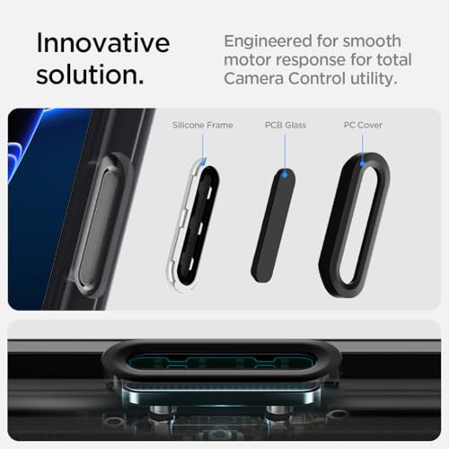 Spigen iPhone 16 Pro Hülle Ultra Hybrid T MagFit - Frost Black | Kompatibel mit MagSafe, Kamerasteuerung, Air Cushion Tech, Anti-Yellowing, Military-Grade Schutz, Spigen Original Serie