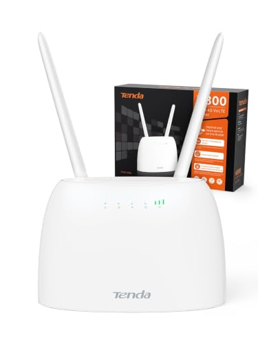 Tenda 4G06 4G Volte WLAN Router für SIM Karten, LTE Cat4, 2,4Ghz 300 Mbit/s