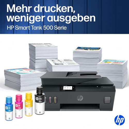 HP Smart Tank Plus 570 3-in-1 Multifunktionsdrucker (WLAN; ADF; Touchscreen) – 3 Jahre Tinte inklusive, 3 Jahre Garantie, großer Tintentank, hohe Reichweite, Drucken in hoher Qualität