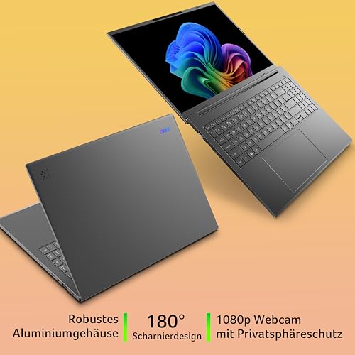 Acer Aspire 14 AI OLED (A14-61M-R63L) AI Laptop, Copilot+ PC, 14" WUXGA OLED Display, AMD Ryzen Al 7 350, 32 GB RAM, 1 TB SSD, AMD Radeon 860M, Windows 11, QWERTZ Tastatur, Silber