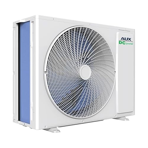 AUX A++ Klimaanlage Set mit 2× Deckenkassette 12000 BTU (je 3,5 kW) + Außengerät 27000 BTU (7,9 kW) - R32 Kältemittel - Weiß - leise Splitanlage für 2 Räume mit 360° Luftverteilung