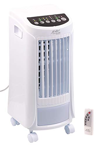 Sichler Haushaltsgeräte Raumkühler: 3in1-Luftkühler, Luftbefeuchter und Ionisator, 4 l, 65 W, 200 ml/h (Luftkühler mit Fernbedienung, Raumkühler mit Wasserkühlung, Ozon)
