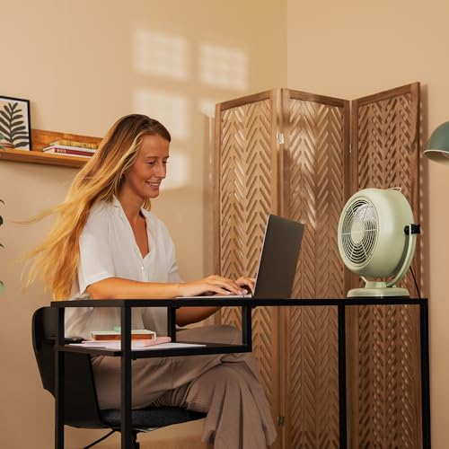 Cecotec Tischventilator EnergySilence 800 RetroDesk Green, 20 W