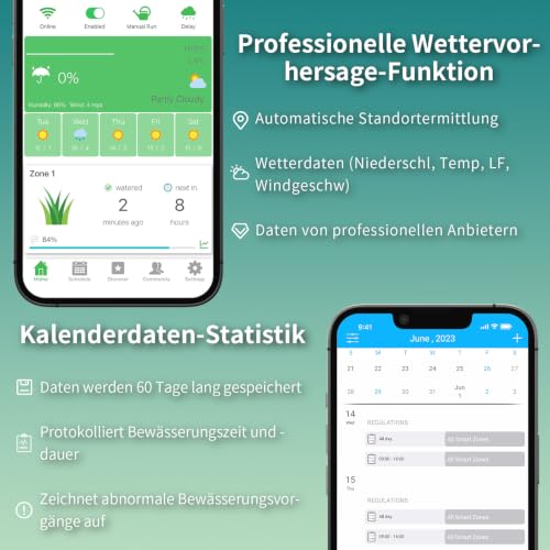 Netro Spark 16 Zonen Bewässerungscomputer WLAN App-Steuer Für Rasen Garten