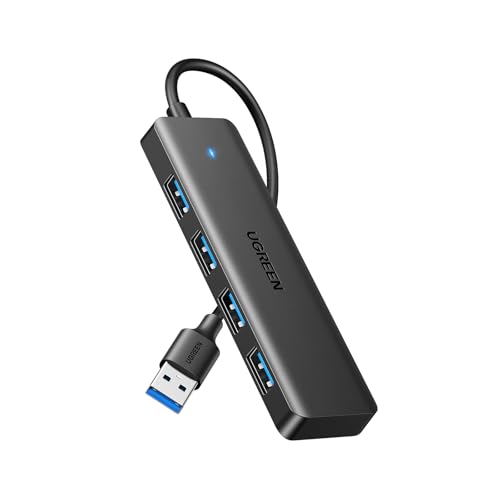 UGREEN 4-Port USB 3.0 Hub USB Verteiler Multiport Adapter 5Gbps (15cm) | USB Splitter für MacBook, iMac, Surface, Dell, Thinkpad, USB Stick, Mobile HDD, Desktop PC und mehr