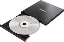 Verbatim External Slimline USB-C Externer CD/DVD Brenner USB 3.2 Gen 1 - Schwarz