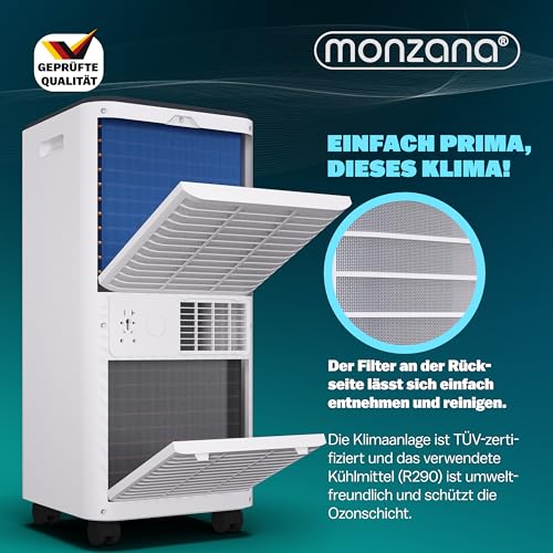 MONZANA® lokale Klimaanlage 7000 BTU 750W