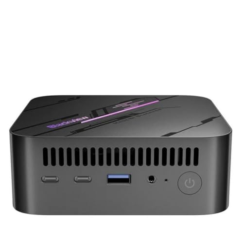 Blackview MP100 Mini PC Schwarz – AMD Ryzen 7 5700U, 32GB RAM, 500GB SSD, Triple 4K 144Hz Display, Wi-Fi 6, BT5.2, Windows 11 Home