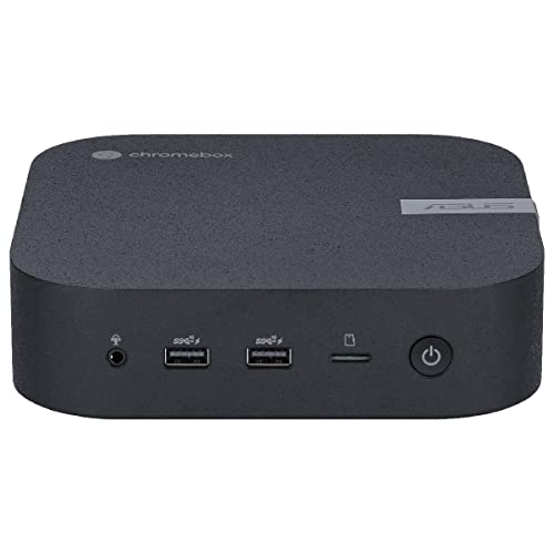 ASUS CHROMEBOX5-SC002UN Mini Desktop PC | Schwarz | Intel Celeron 7305, integrierte Intel UHD Grafik, 4GB DDR4 Speicher, 128GB M.2 NVMe PCIe 3.0 SSD, WIFI 6E, Chrome OS