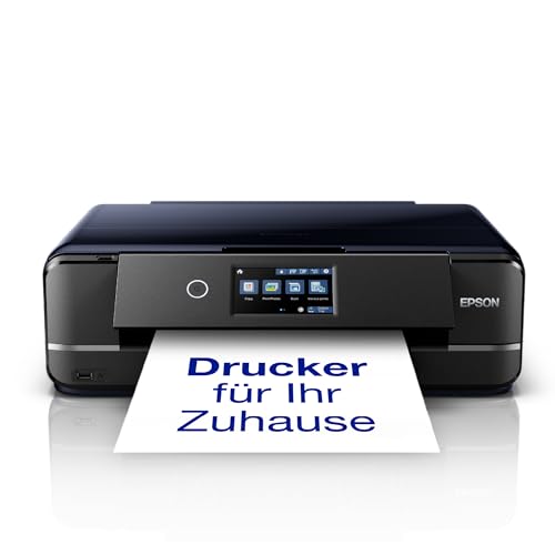 Epson Expression Photo XP-970 3-in-1 Tintenstrahl-Multifunktionsgerät Drucker (Scanner, Kopierer, WiFi, Ethernet, Duplex, 10,9 cm Touchscreen, Einzelpatronen, 6 Farben, DIN A3) schwarz