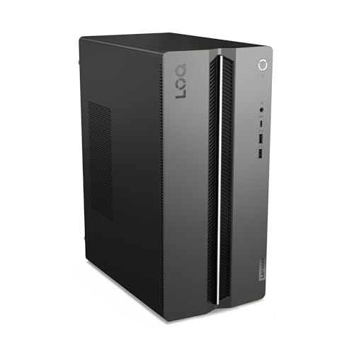 Lenovo LOQ Tower Gaming Desktop-PC | NVIDIA GeForce RTX 5060 | Intel Core i5-14400F |16GB RAM | 1TB SSD | Win11 Home | Luna Grau - Raven Schwarz | 17L | 3 Monate GamePass | 3 Monate Premium Care
