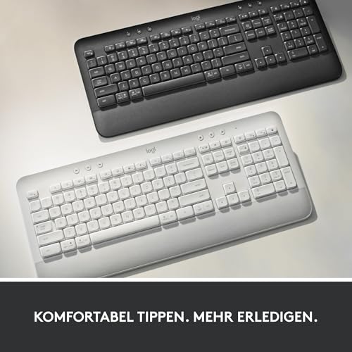 Logitech Signature K650 Comfort kabellose Tastatur mit Handballenauflage