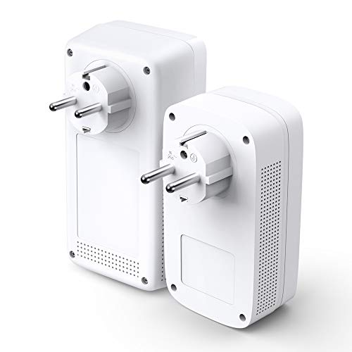TP-Link WLAN Powerline Adapter Triple Set (Dualband WLAN 1200Mbit/s, AV1300 Powerline, Steckdose, WiFi Clone, MU-MIMO, 4 Gigabit Ports, Plug&Play, ideal für HD-Streaming, App Kontrolle)