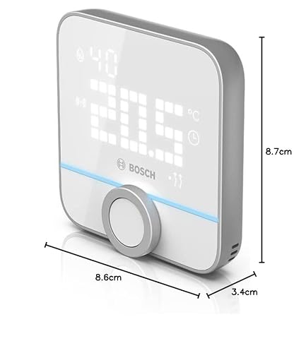 Bosch Smart Home Raumthermostat II für kabelgebundener Heizsysteme, 230 V, kompatibel mit Apple Home, Alexa & Google Home, Controller II erforderlich