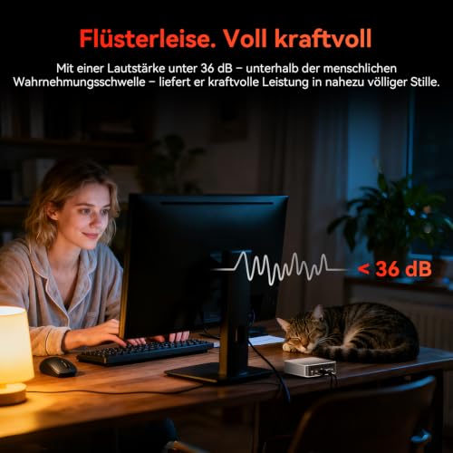GEEKOM AI Mini PC A7 mit AMD Ryzen7 7730U(Übertrifft 7430U), 32GB & 500GB