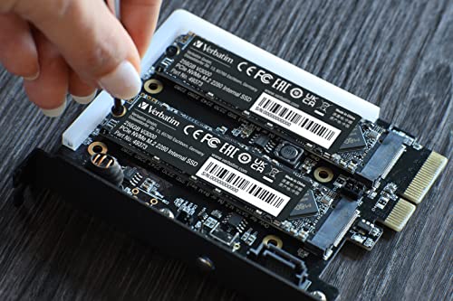 Verbatim Vi3000 NVMe M.2 Internal SSD 256 GB, Internes SSD-Laufwerk, PCIe Gen 3 Schnittstelle, bis zu 3.100 MB/s Lesegeschwindigkeit und 2.200 MB/s Schreibgeschwindigkeit, schwarz
