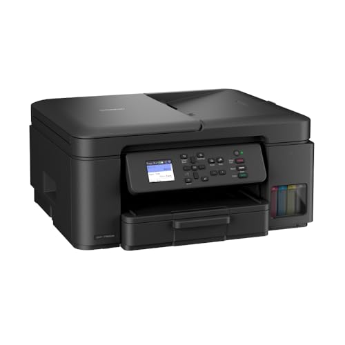 Brother DCP-T780DW Kabelloser Tintenstrahldrucker A4 | 3-in-1 (Drucken/Kopieren/Scannen) | WLAN/USB 2.0 | ADF | A4 | Duplexdruck | Fotos | Inklusiv Hochbox-Tinten | Stecker