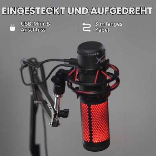 HyperX QuadCast - USB-mikrofon [sort-r