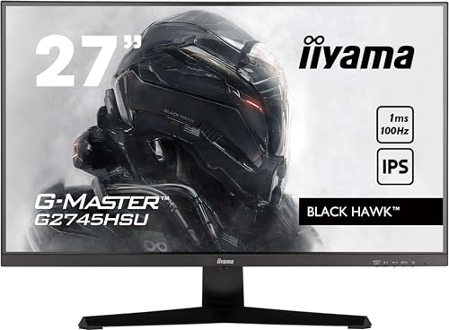 iiyama G-Master Black Hawk G2745HSU-B2 68,5cm 27" IPS LED Gaming Monitor Full-HD HDMI DP USB2.0 1ms Adaptive Sync schwarz