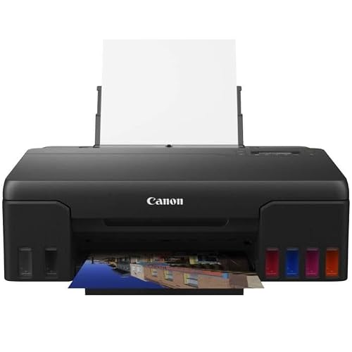 Canon PIXMA G550 Tintentankdrucker mit nachfüllbarem Tank, günstige Drucke | Für Fotoliebhaber; nachfüllbare Tintentanks mit günstigen Flaschen, WiFi Direct und Mopria, randloses A4- und Fotodruck