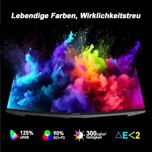 Amzfast Gaming Monitor 32 Zoll Curved – 240Hz, FHD 1920x1080, 1 ms MPRT, 1500R, Adaptive Sync, HDR, sRGB 125%, VESA 100x100, HDMI 2.0 & DP 1.4 (AMZG32C1F)