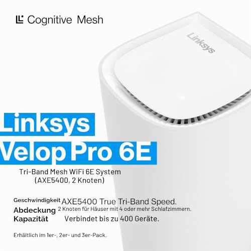 LINKSYS MX6202 Tri-Band Mesh WiFi Router