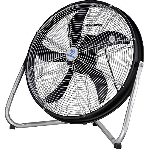 7271640 Yucon II 50 cm Standventilator für den Innenbereich, Matt Schwarz / Chrom