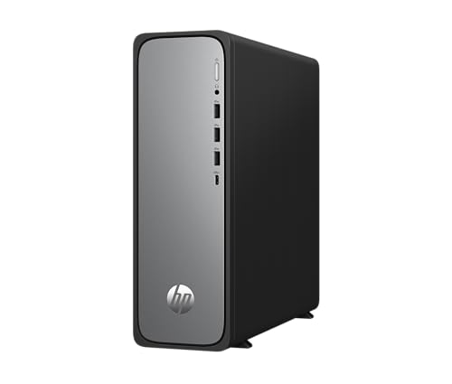 HP OmniDesk Slim Desktop S03-0250ng, Intel Core i5-14400, 16 GB DDR5 RAM, 512 GB PCIe Gen4 SSD, Intel UHD Graphics 730, Windows 11 Home, Wi-Fi 6, USB Type-C, Meteor Silver/Jack Black