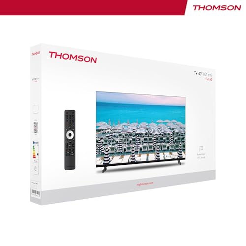 Thomson 40 Zoll (101 cm) FHD Easy TV, LED Fernseher (Ohne Smart-TV), Triple-Tuner (DVB-T/T2/C/S/S2), Dolby Audio, Hotel-Modus, Multimedia-Player, Beleuchtete Fernbedienung, 3X HDMI, 40FD2S13