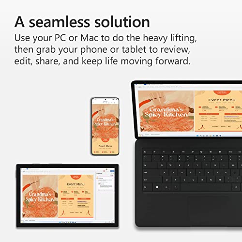 Microsoft 365 Family | Office 365 apps | up to 6 users | 1 year subscription | Multiple PCs/Macs, Tablets and Phones | multilingual | Box