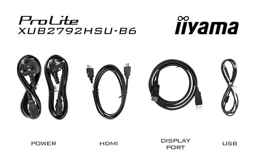 iiyama Prolite XUB2792HSU-B6 68,6cm 27" IPS LED-Monitor Full-HD 100Hz HDMI DP USB3.2 Höhenverstellung Pivot FreeSync schwarz