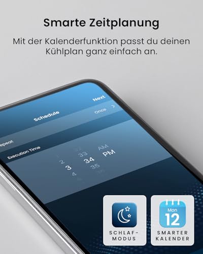 Pro Breeze Mobiles Klimagerät 14000 BTU – Klimaanlage mit Abluftschlauch, WiFi Smart Home Steuerung, 24h Timer, LED Display & Fensterabdichtung – Mobile Klimaanlage für Wohnung, Büro & Zuhause