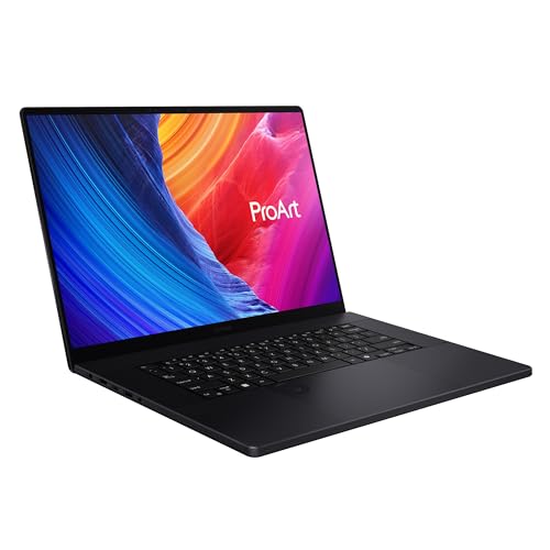 ASUS ProArt P16 OLED H7606WI#B0D5RH8WWR Notebook aus Aluminium mit 16" Glossy Monitor, AMD Ryzen AI 9 HX 370, 32GB RAM, 2TB SSD PCIE, NVIDIA GeForce RTX 4070, Win 11 Home, schwarz