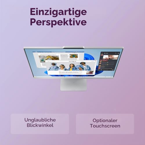 Lenovo IdeaCentre Desktop-PC All-in-One, Display 27 Zoll FHD, AMD Ryzen 5 7535HS, 512 GB SSD, RAM 16 GB, Ladestation für Smartphone, kabellos, Speakers, WiFi 6, Windows 11 H, kabellose Tastatur + Maus