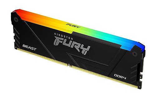 Kingston FURY Beast RGB 8GB 3200MT/s DDR4 CL16 DIMM PC Arbeitsspeicher KF432C16BB2A/8