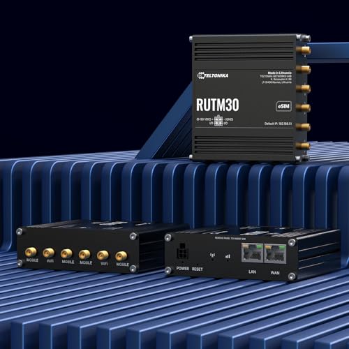 Teltonika RUTM30 Compact 5G Industrial Router – High Performance Cellular Gateway, Wi-Fi, Ethernet, RMS Remote Management