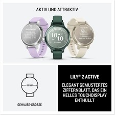 Garmin Lily 2 Active 38mm GPS Smartwatch Lunargold Retoure MwSt ausweisbar