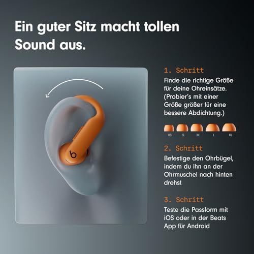 Beats Powerbeats Pro 2 Kabellose In-Ear Kopfhörer mit Bluetooth– aktive Geräuschunterdrückung, Herzfrequenzmessung, IPX4, bis zu 45H mit Ladecase, kompatibel mit Apple & Android - Diamantschwarz
