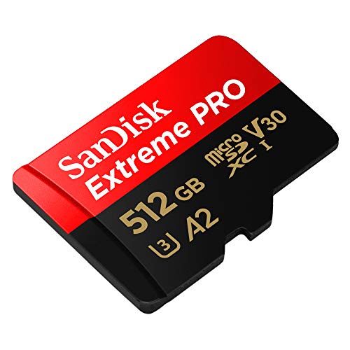 SanDisk Extreme PRO Portable SSD Externe SSD 1 TB & Extreme PRO microSDXC UHS-I Speicherkarte 512 GB + Adapter & RescuePRO Deluxe